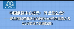 中国疾控中心提示：外出怎么做？（公共交通工具预防篇）