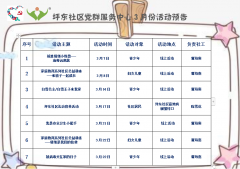 坪东社区|2020年3月活动预告